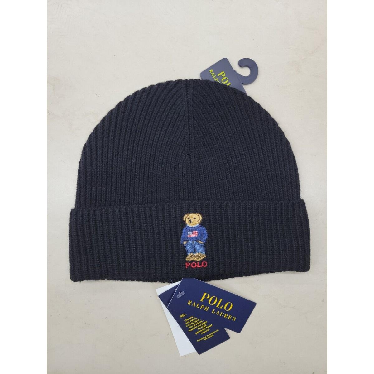 Polo Ralph Lauren Men`s Knit Polo Bear Beanie Hat Watch Ski Cap