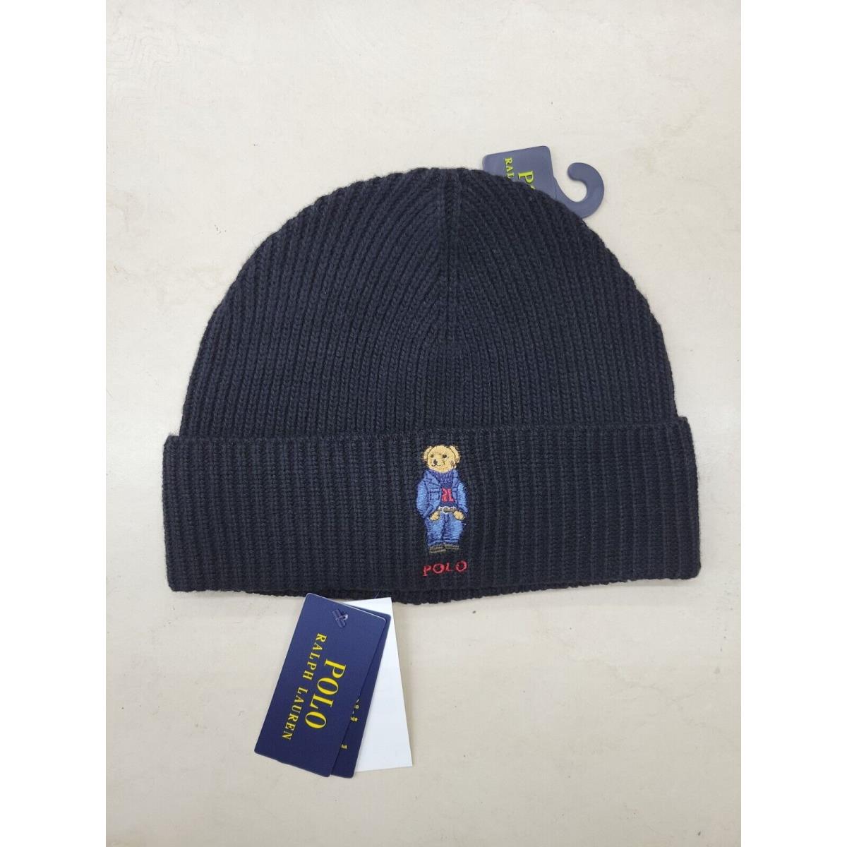 Polo Ralph Lauren Men`s Knit Polo Bear Beanie Hat Watch Ski Cap