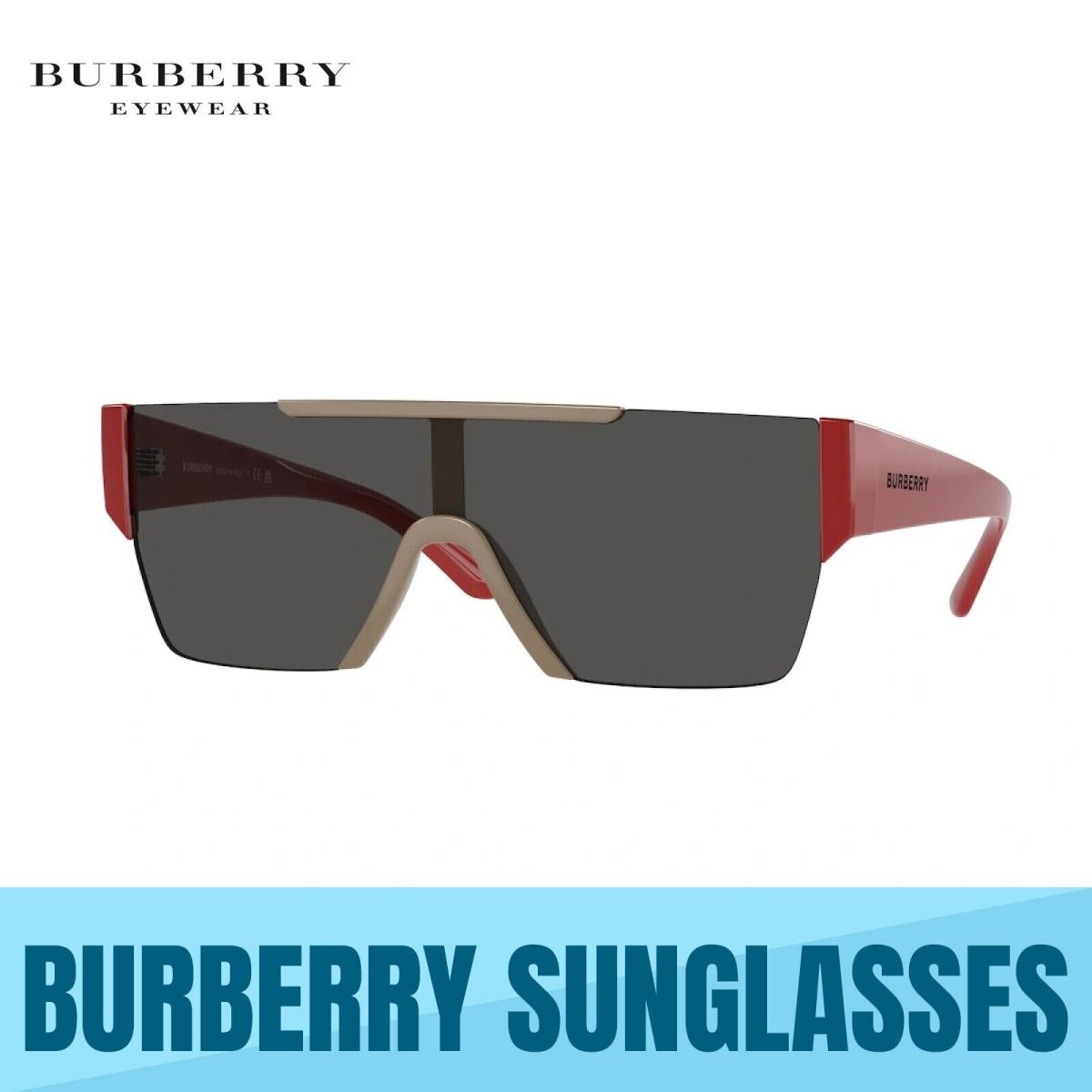 Burberry BE4291 404787 Beige/red Frame - Dark Grey Lens Sunglasses