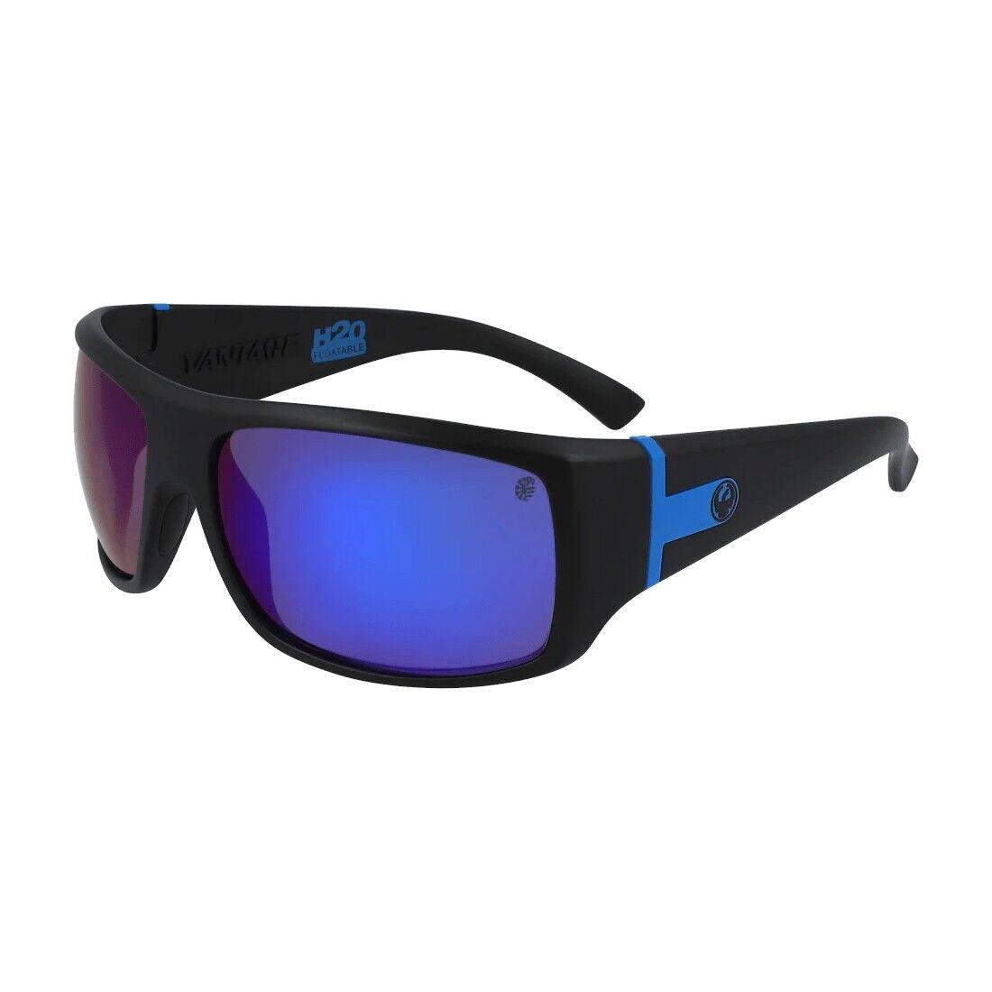 Dragon Vantage Sunglasses Matte Black H2O Frame w/ Blue Ion Polarized Lenses