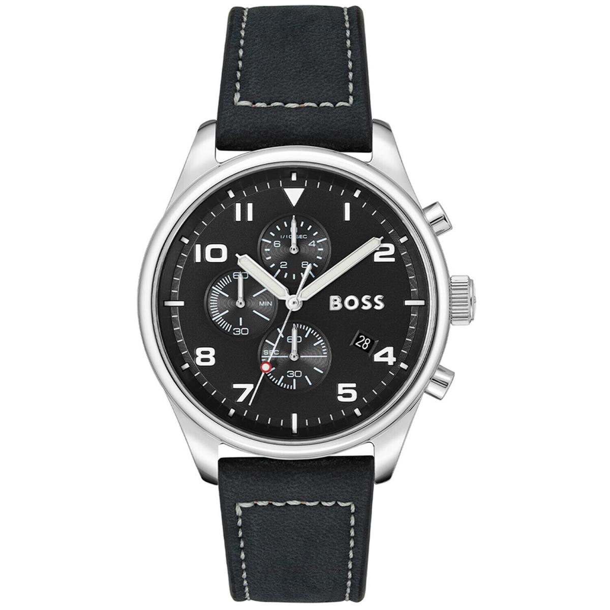 Hugo Boss Men`s View Black Dial Watch - 1513987