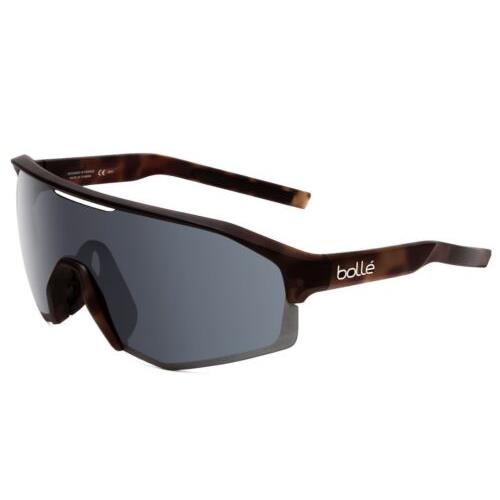 Bolle Lightshifter XL Wrap Designer Sunglasses Matte Brown Gold Tns Grey 144mm