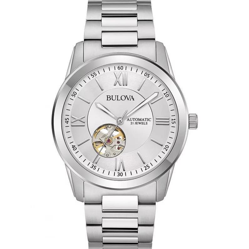 Bulova Classic Sutton Silver Dial Automatic Men`s Watch 96A280