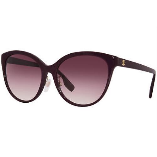 Burberry Betty BE4365F 3979/8H Sunglasses Women`s Bordeaux/violet Gradient 55mm