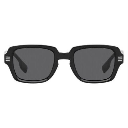 Burberry Eldon 0BE4349 Sunglasses Men Black Rectangle 51mm