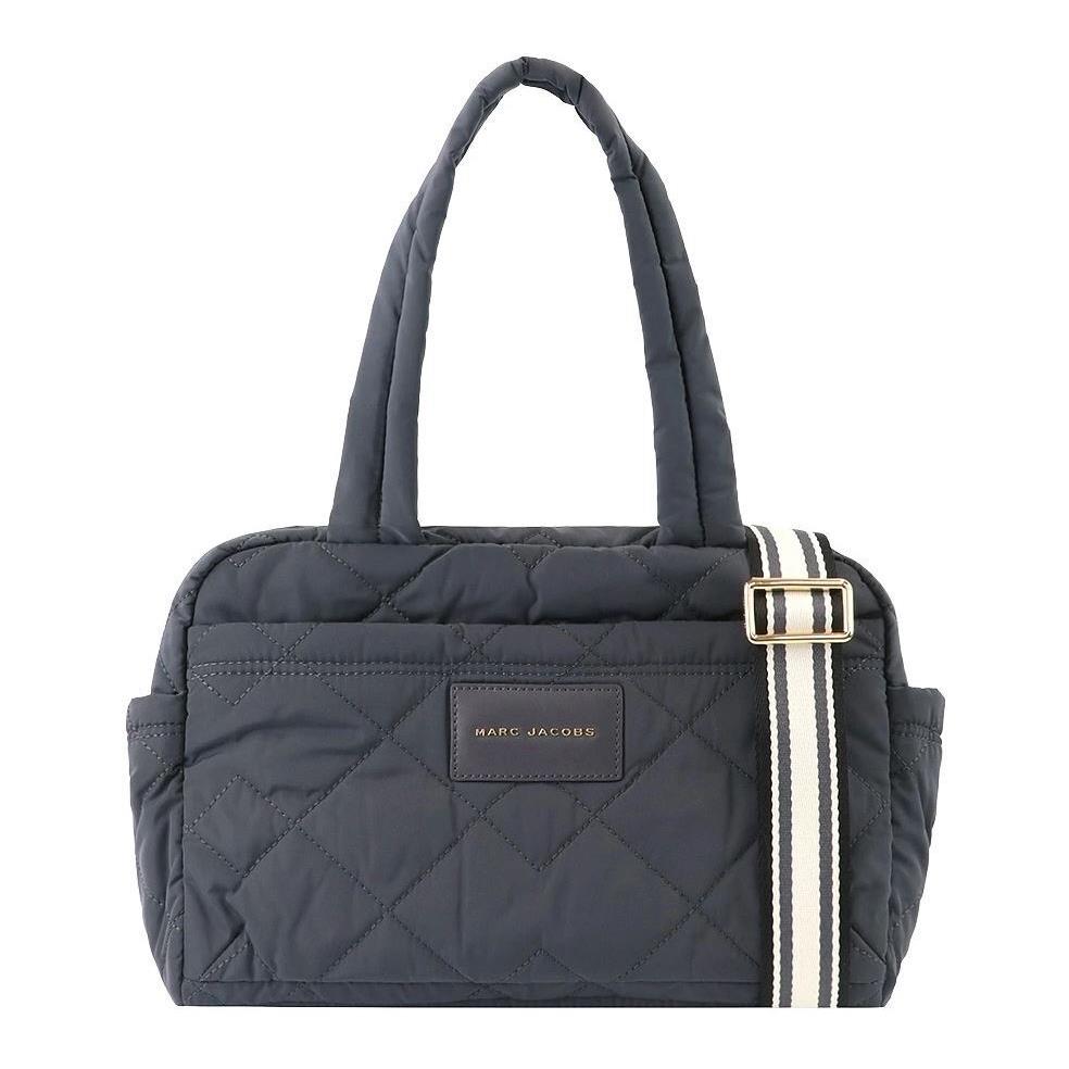 Marc Jacobs Quilted Nylon Small Bag Cylinder One Size Grey