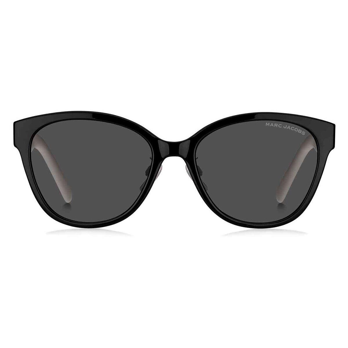 Marc Jacobs Marc 648/G/S Sunglasses Black White Gray 55mm