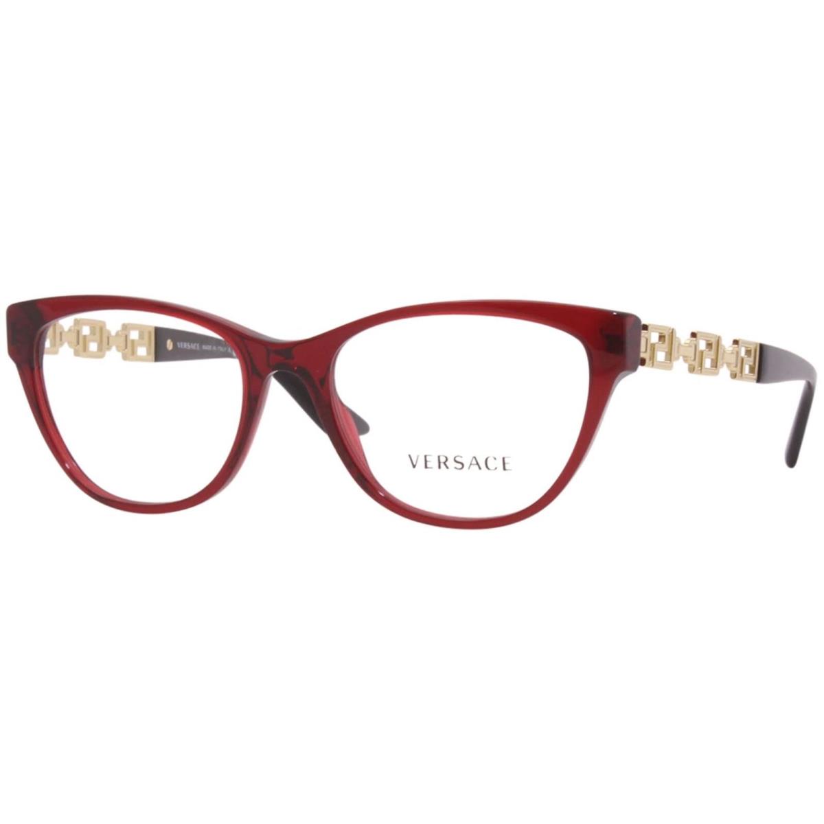 Versace Eyeglasses VE3292 388 54mm Bordeaux Transparent / Demo Lens