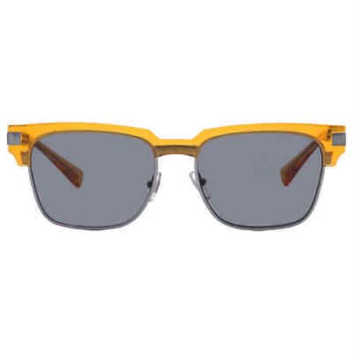 Versace Men`s Fashion VE4447-541280-55 55mm Transparent Yellow Sunglasses