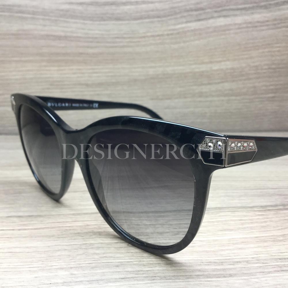 Bvlgari 8185-B 8185 B Sunglasses Black Marble 5412 8G 55mm