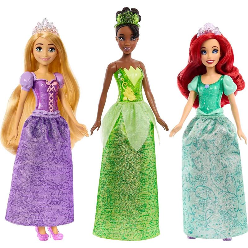 Disney Princess Fashion Doll Gift Set with 3 Dolls and Accessories Toy Gift