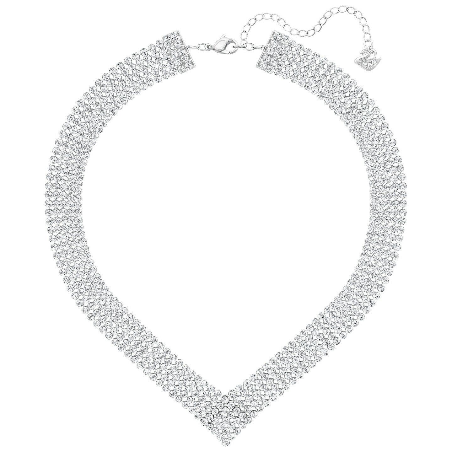 Swarovski Fit Necklace White Palladium Plating 5289715