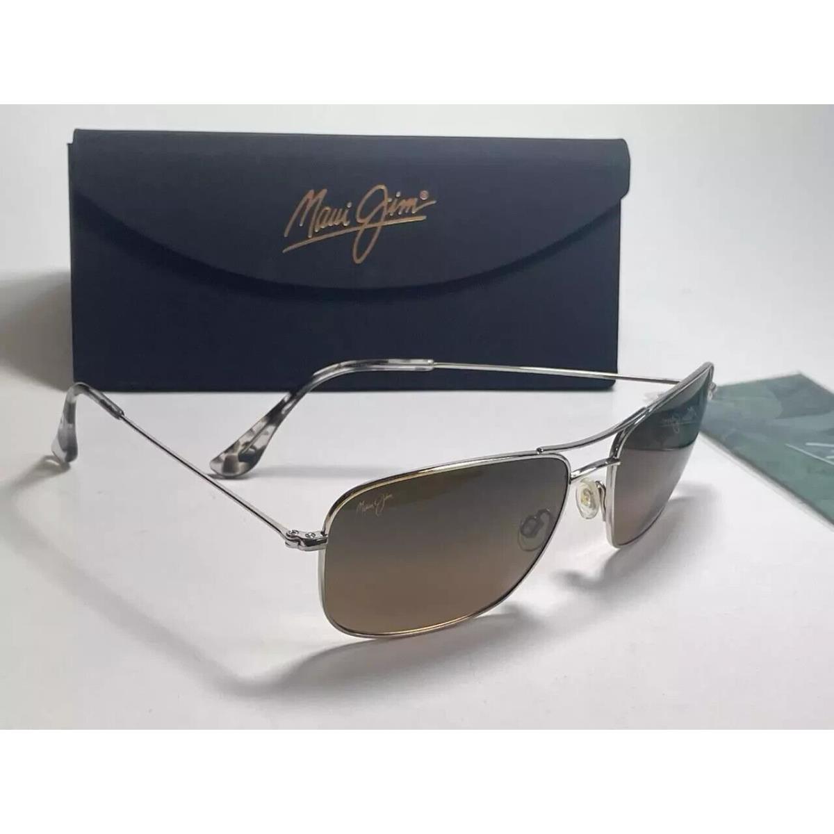 Maui Jim Wiki Wiki Gold Titanium Aviator Bronze Sunglasses HS246-16