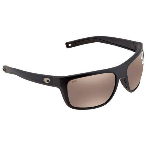 Costa Del Mar Men`s Sunglasses Broadbill Copper Silver Lens Square 06S9021 024 - Frame: Matte Black, Lens: Copper Silver Mirrored
