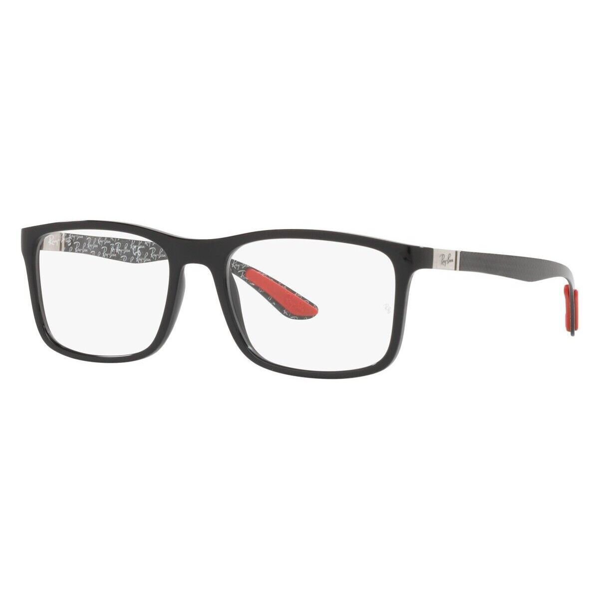 Ray-ban RX8908 Eyeglasses Unisex Black Rectangle 55mm
