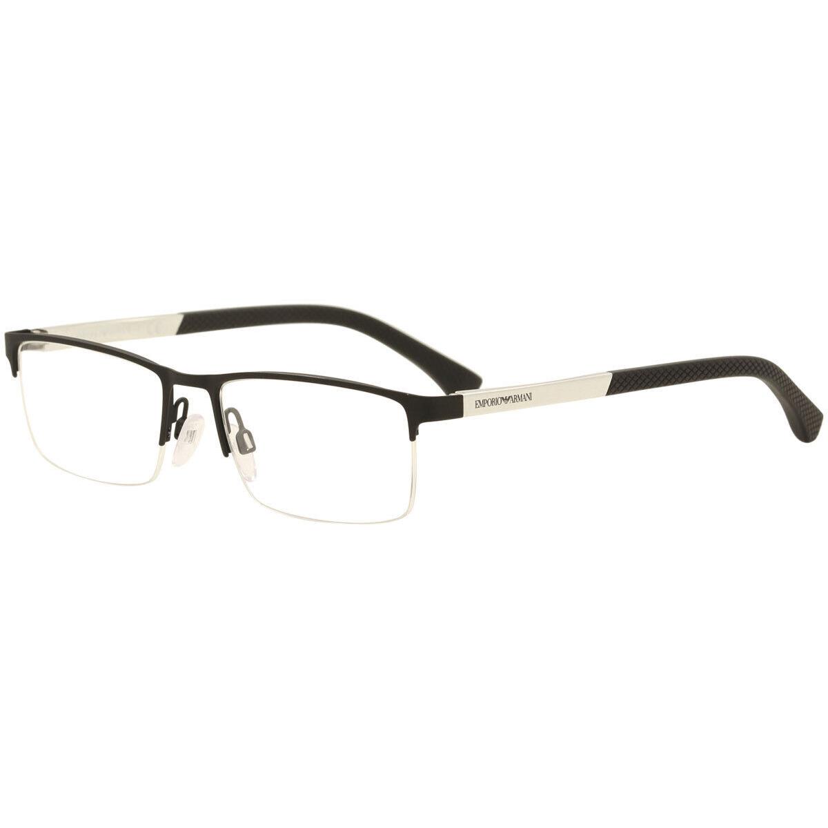 Emporio Armani Eyeglasses EA1041 EA/1041 3094 Black Rubber Optical Frame 53mm