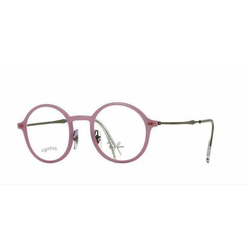 Ray Ban Eyeglasses RB7087 5639 Pale Pink Round Frames Rx-able 46mm