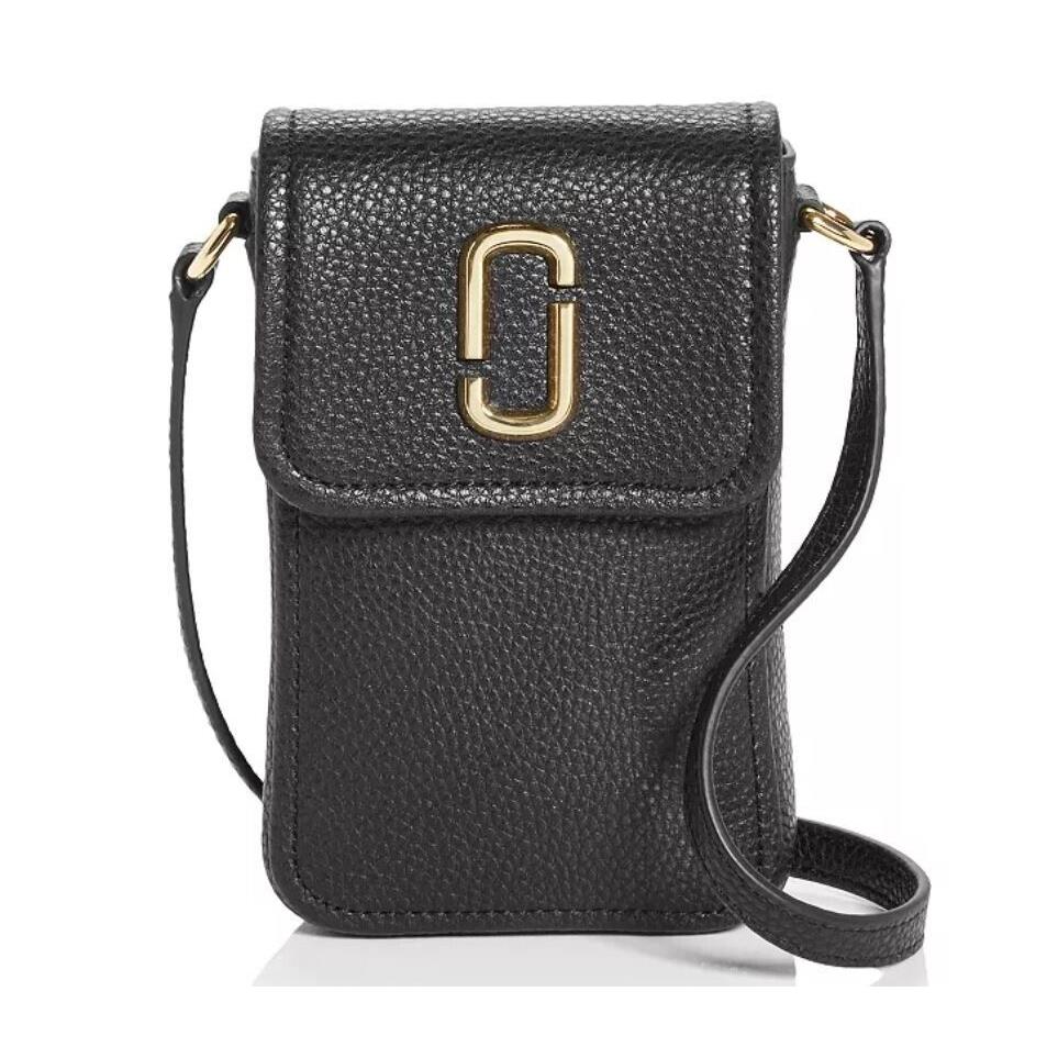 Marc Jacobs Phone Leather Case Bag / Crossbody Black Dust Bag | - Marc ...