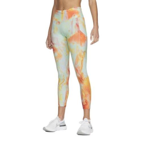 Nike Dri-fit Epic Luxe Women`s Mid-rise 7/8 Pocket Running Leggings DM7716 Rare