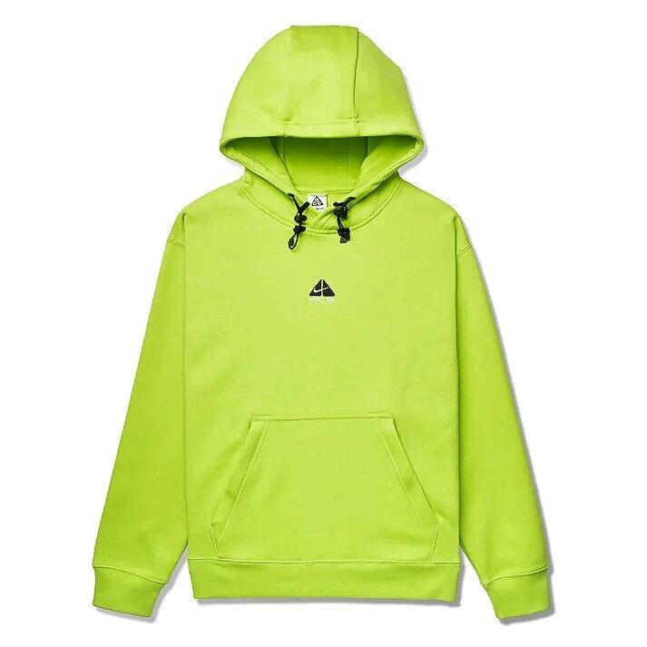 Nike Acg Therma-fit Fleece Pullover Hoodie Cyber Green - DH3087-389 S-2XL