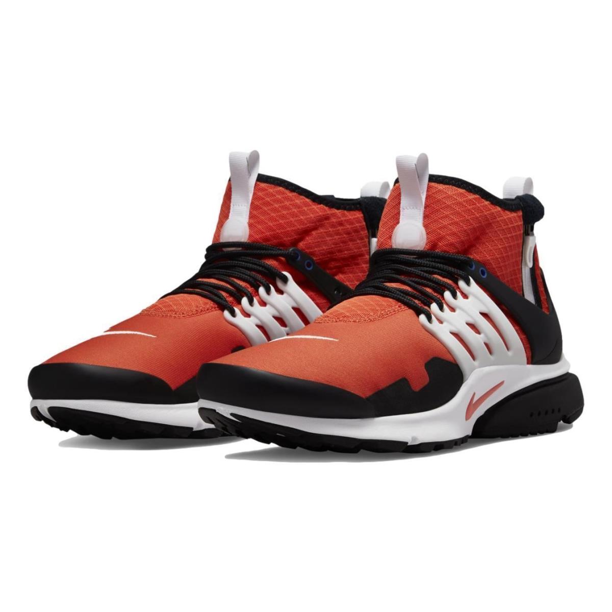 Nike Air Presto Mid Utility `black Orange` Men`s Shoes Sneakers DC8751-800 - Orange/Orange-Black-White