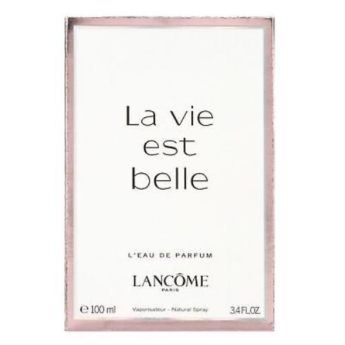Lancome La Vie Est Belle Eau de Parfum Perfume For Women 3.4 Oz