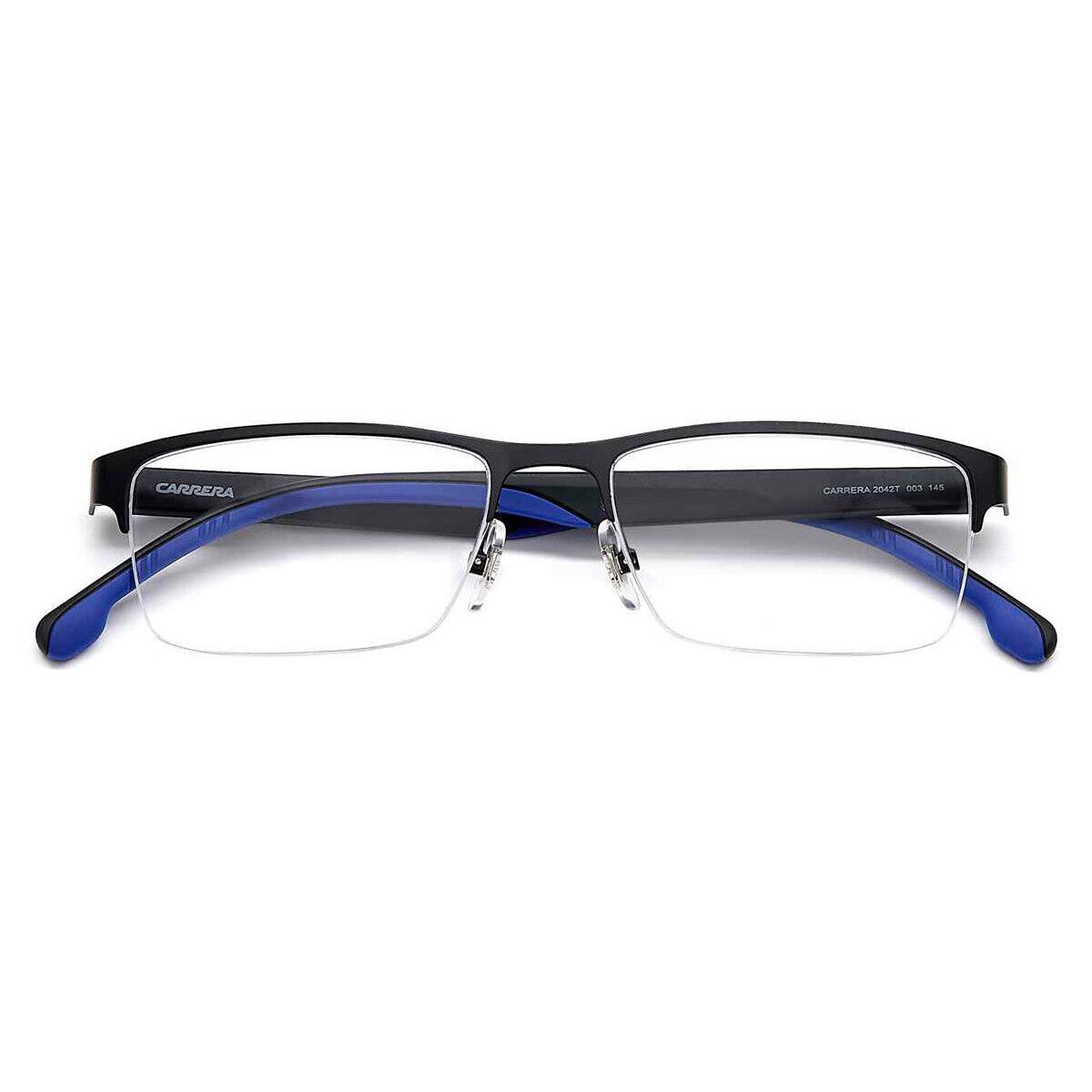 Carrera 2042T Eyeglasses Kids Matte Black Rectangle 53mm