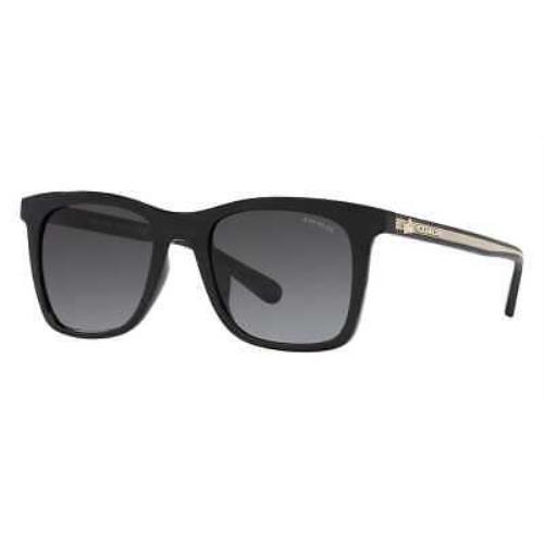 Coach 0HC8374U 50028G Sunglasses Black Frame Grey Gradient Lenses 51 Mm