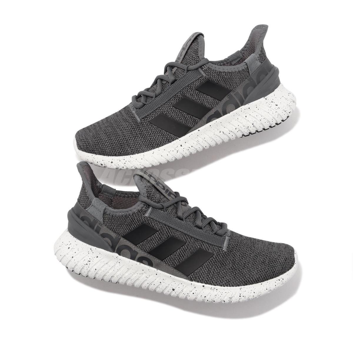 Men`s Adidas H00277 Kaptir 2.0 Running Athletic Grey/black/white Shoes - GREY/BLACK/WHITE