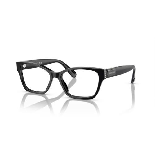 Swarovski 0SK2013 1010 Black/grey - Demo Lens Eyeglasses 52MM - BLACK/GREY Frame