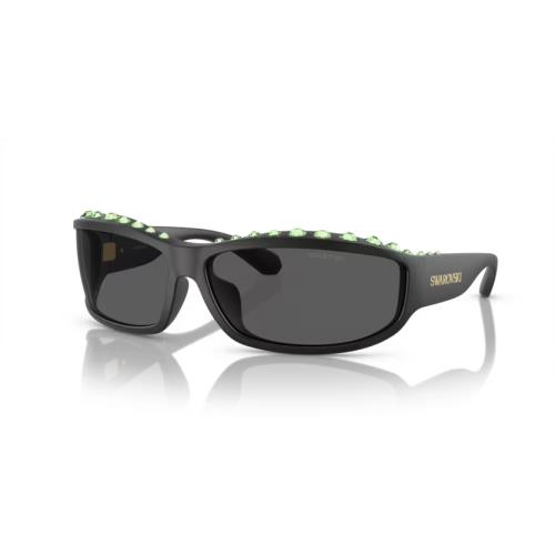 Swarovski 0SK6009 102087 Matte Black-dark Grey Sunglasses 73MM