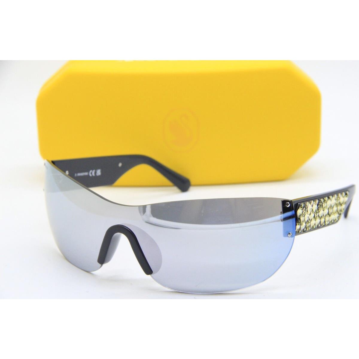 Swarovski SK 364 20C Gray Yellow Sunglasses W/case 146 MM