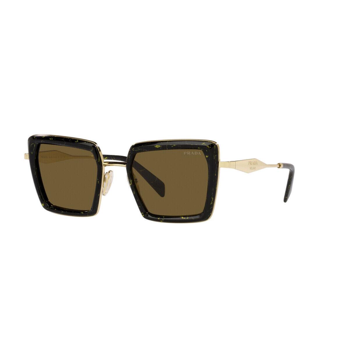 Prada PR55ZS-19D01T-52 Havana Gold Sunglasses