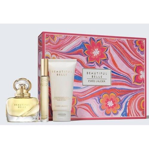 Estee Lauder 3pc Beautiful Belle Romantic Promises Fragrance Set Limited Edition