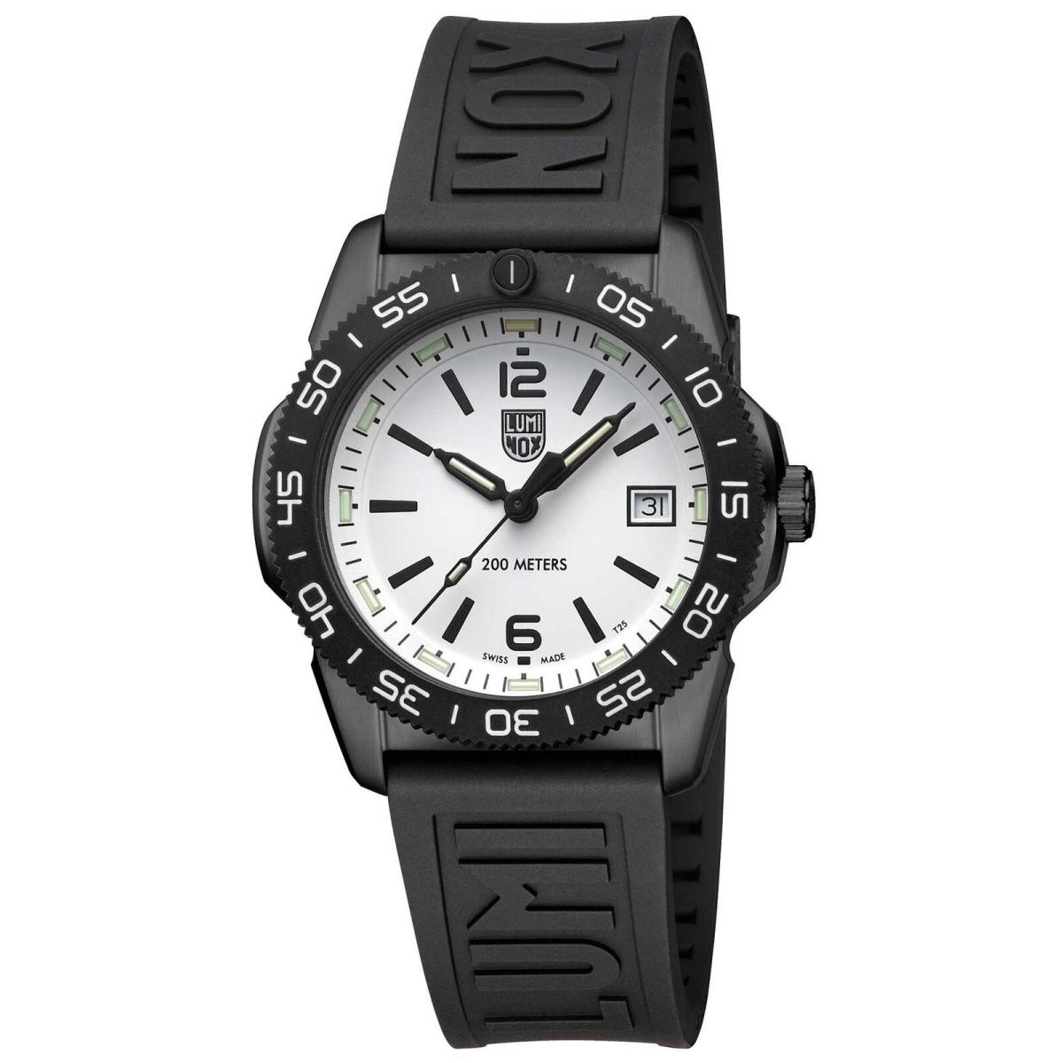 Luminox Unisex Watch Pacific Diver Ripple Date Black Rubber Strap XS.3127M