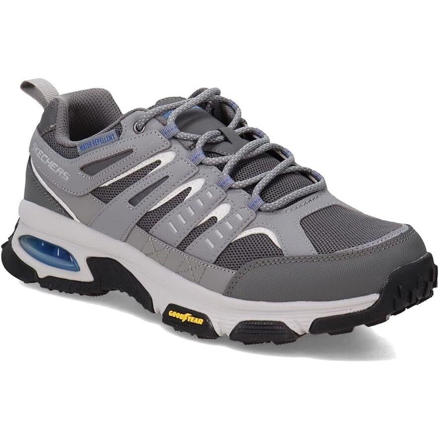 Skechers Trail Wide Fit Gray Shoes Men`s Sporty Hike Memory Foam Outdoor 237214 - Gray