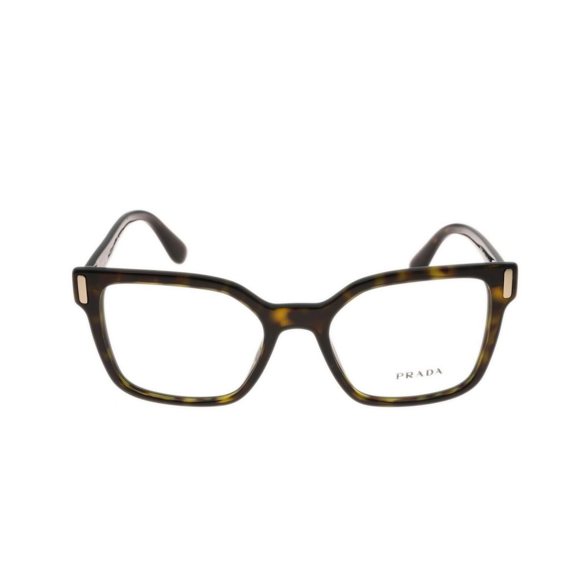 Prada 181241 Womens Optical Full Rim Square Eyeglasses Tortoise Size 50-18-135