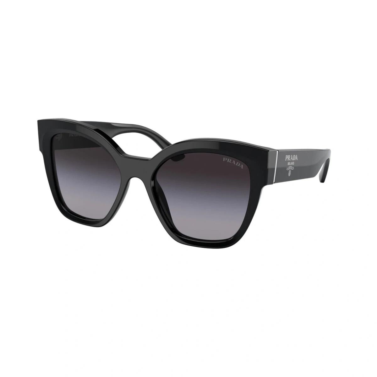 Prada PR 17ZS 1AB09S Black - Grey Gradient Lens Sunglasses 54MM