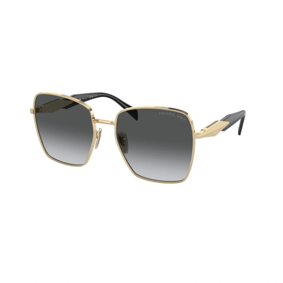 Prada PR 64ZS ZVN5W1 Pale Gold-polarized Grey Gradient Sunglasses 57MM