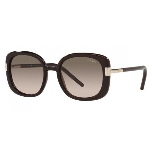 Prada Women`s PR-04WS-05M3D0 Fashion 53mm Dark Brown Crystal Sunglasses