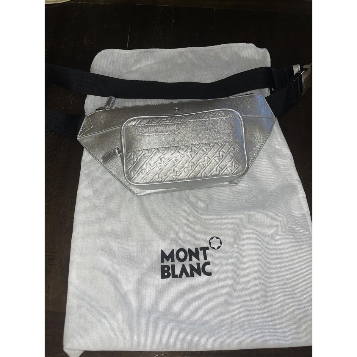 Montblanc Silver Cross Body Bag Fanny Pack