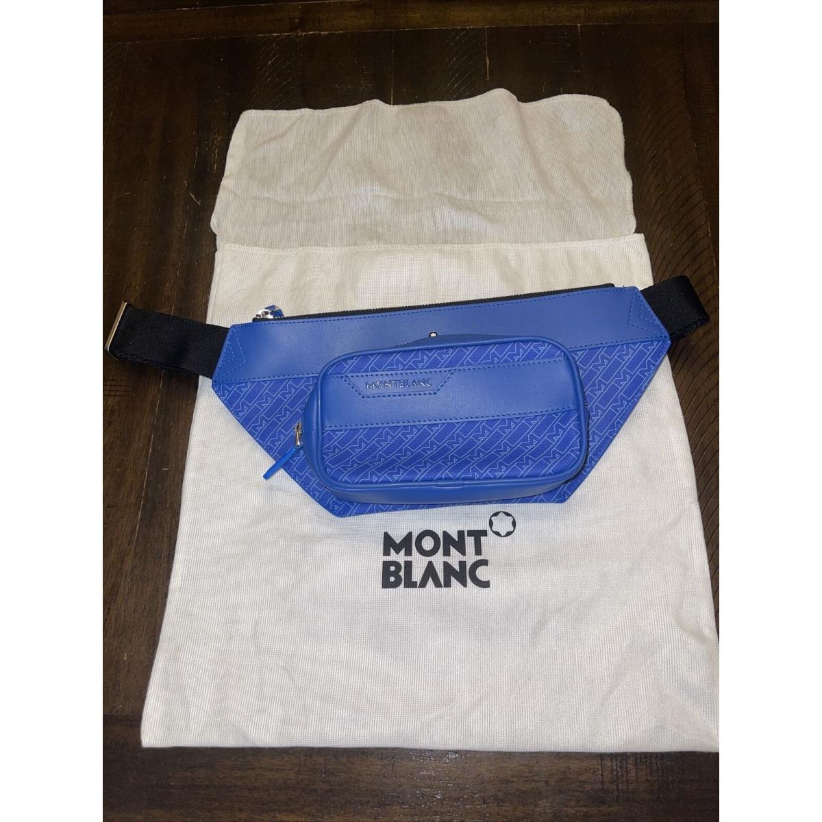 Montblanc Light Blue M Gram 4810 Belt / Cross Body Bag Fanny Pack