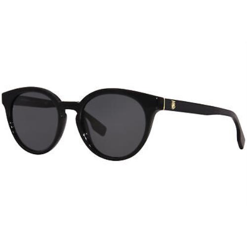 Burberry Amelia B-4326 3001/87 Sunglasses Women`s Black/grey Round Shape 52mm