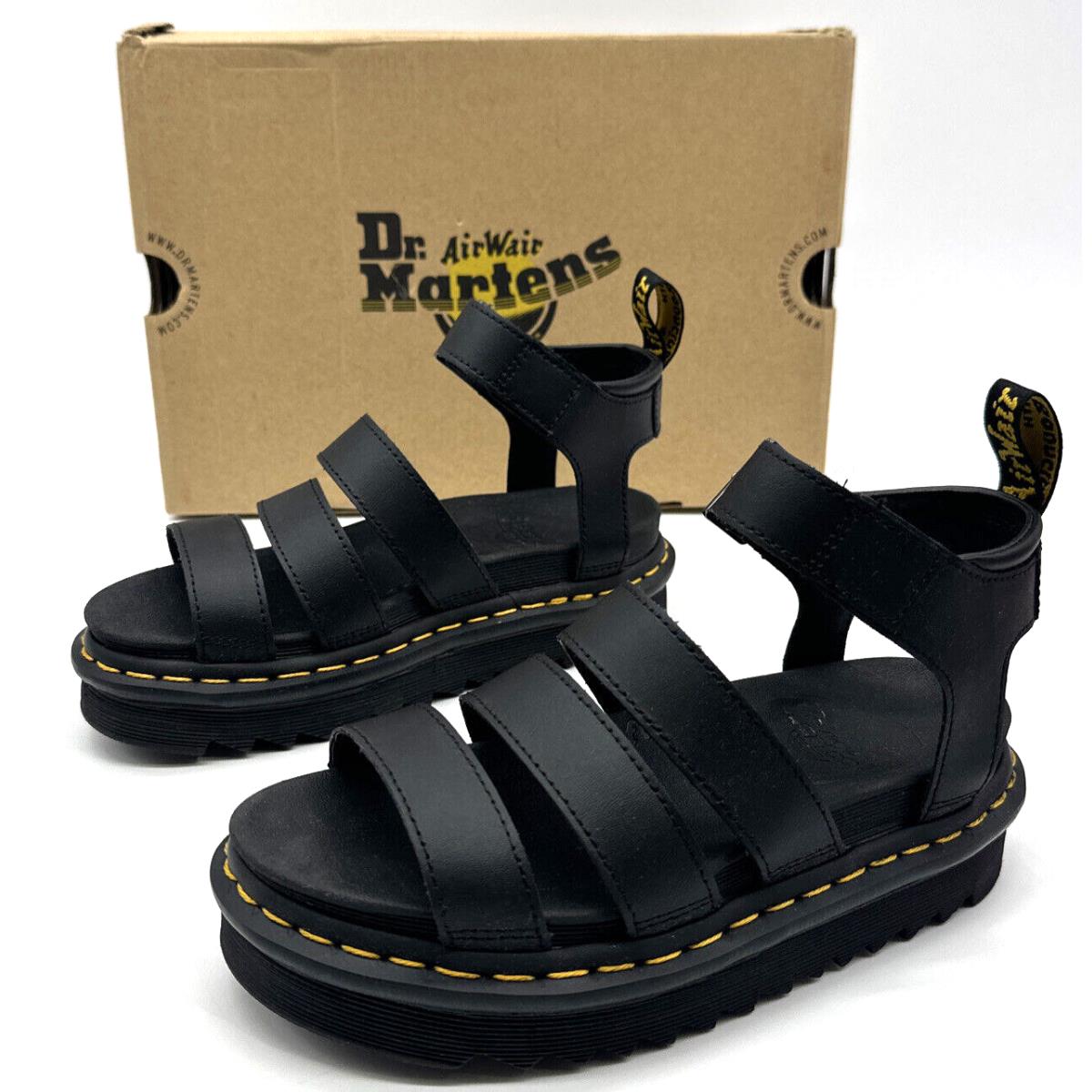 Dr Martens Blaire Hydro Womens Size 5 M Leather Fashion Sandals Ankle Buckle