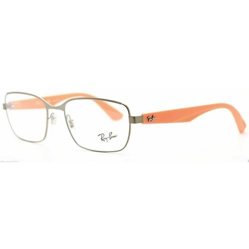 Ray Ban Eyeglasses RB6308 2817 Gunmetal Orange Frames 53mm Rx-able