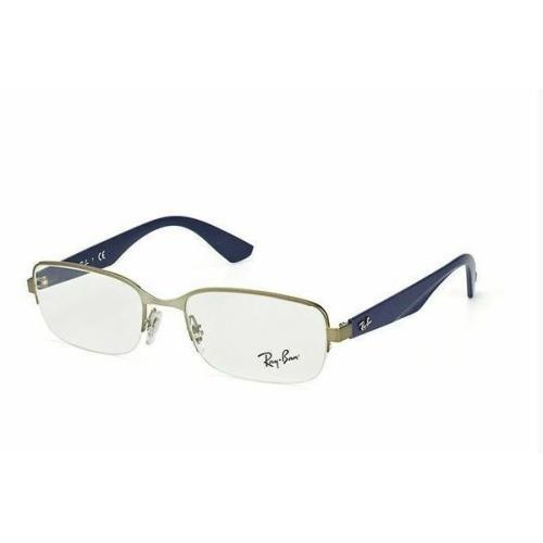 Ray Ban Eyeglasses RB6311 2620 Matte Blue Gunmetal Frames 55mm Rx-able