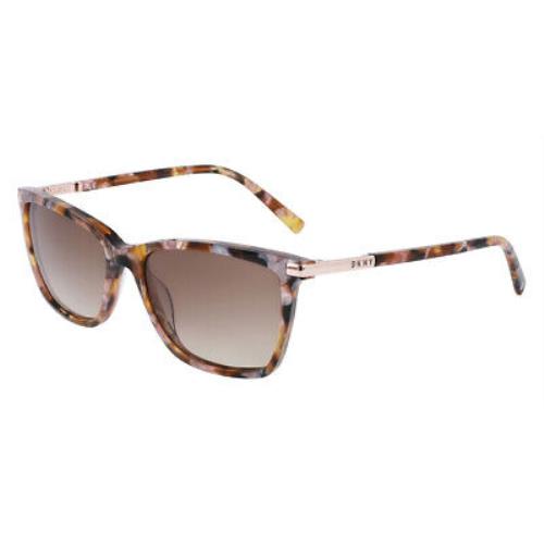 Dkny DK539S Sunglasses Tortoise/pearlized Blush Square 55mm