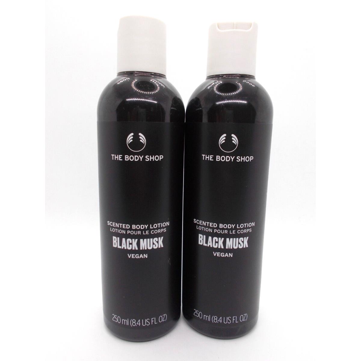 The Body Shop Black Musk Scented Body Lotion 8.4 Ounce x2