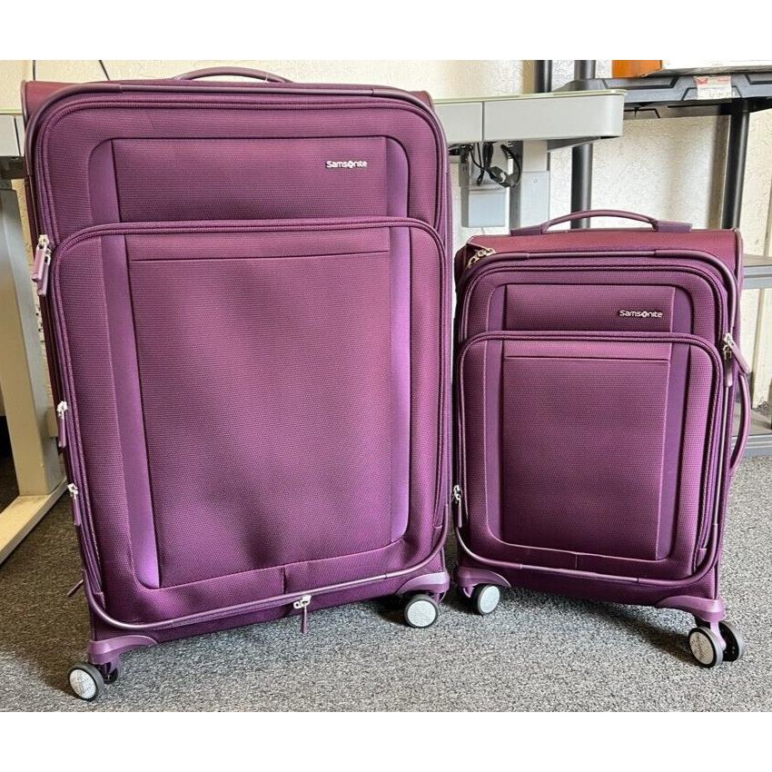 Samsonite Renew 2-piece Softside Set Rolling Luggage - Deep Purple