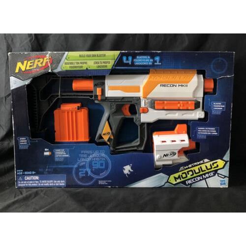 Nerf N-strike Modulus Recon Mkii Blaster with Magazine 6 Darts 4 In 1
